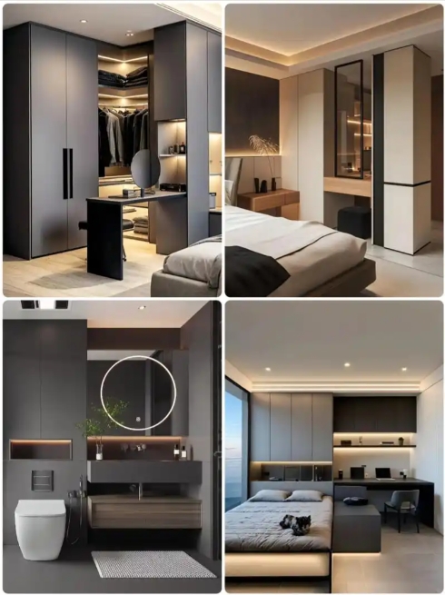 2025 new popular whole house custom cabinet effect picture case sharing, minimalist light luxury design